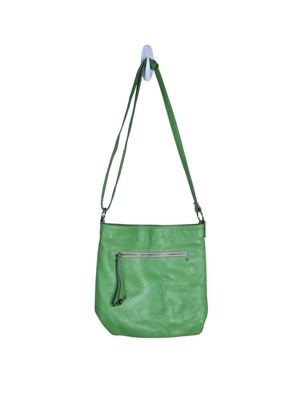 Innue Italia Genuine Leather Made in Italy Spring Green Shoulder Bag